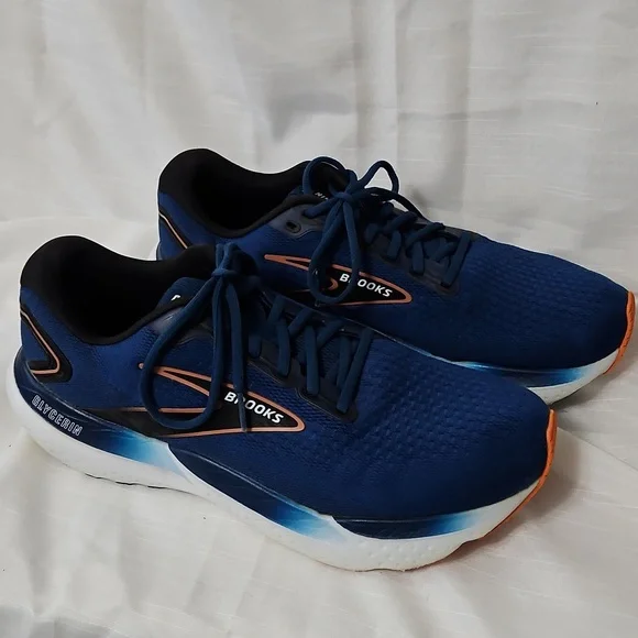 Brooks Glycerin 21 Mens Size 12 Blue Athletic Running Shoes 1104191D474 - Picture 1 of 12